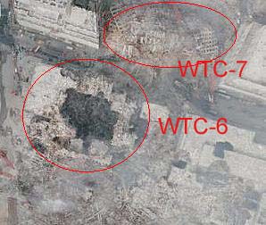WTC-6:n ja WTC-7:n rauniot